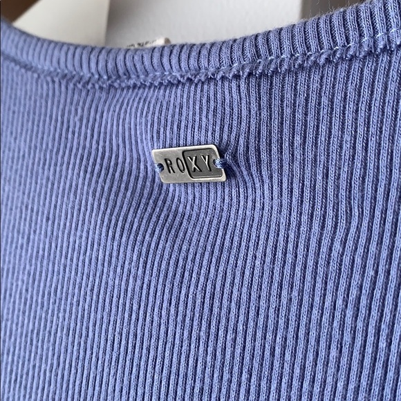 💙3/$30 ROXY heritage racerback high neck tank top - Picture 5 of 5